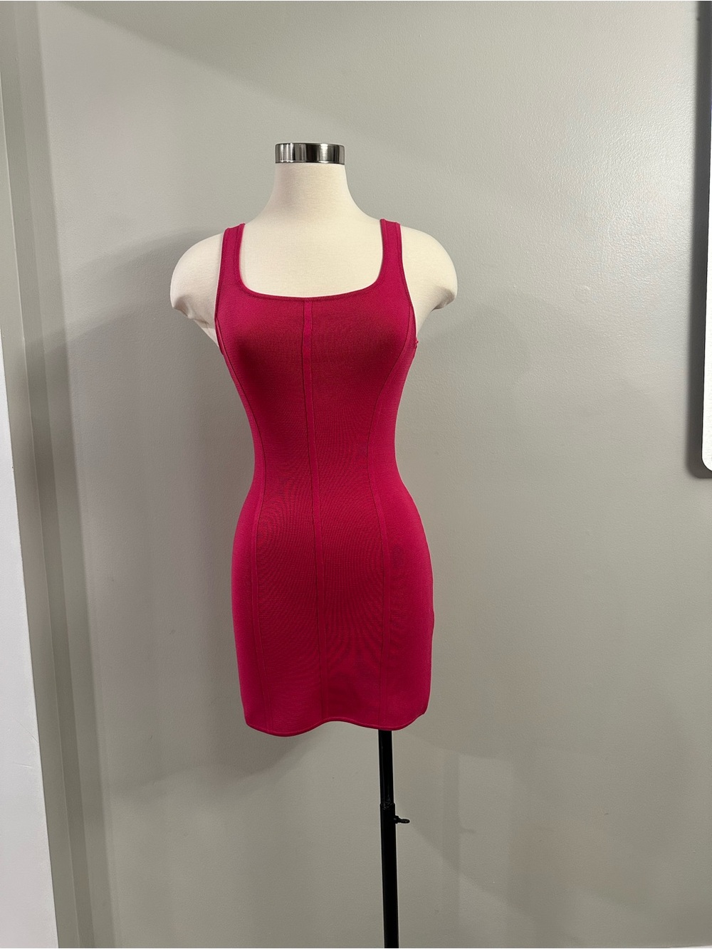 Aritzia Babaton Hot Pink Bandage Mini Dress